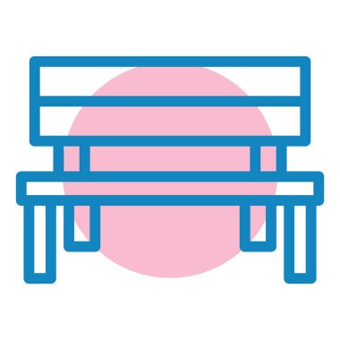 Masa. Web simgesi basit illüstrasyon