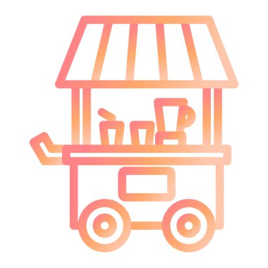 İçecekler modern simge vektör illüstrasyonunu engelliyor