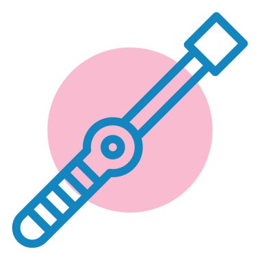 İngiliz anahtarı. Web simgesi basit illüstrasyon