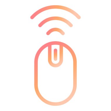 Kablosuz Fare modern ikon vektör çizimi 