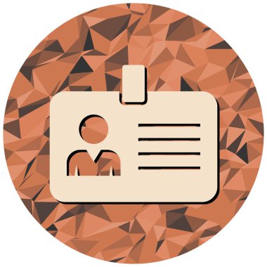 Kimlik kartı. Basit tasarım