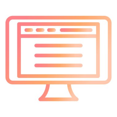 Web sitesi modern simge vektör illüstrasyonu 