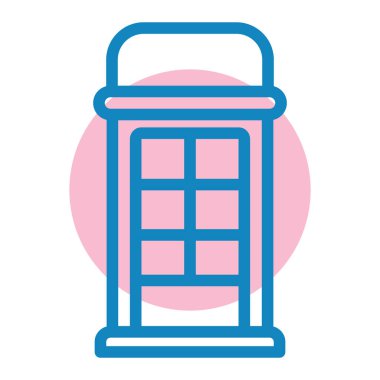 Baca simgesi vektörü. Bina işareti. izole edilmiş sembol çizimi