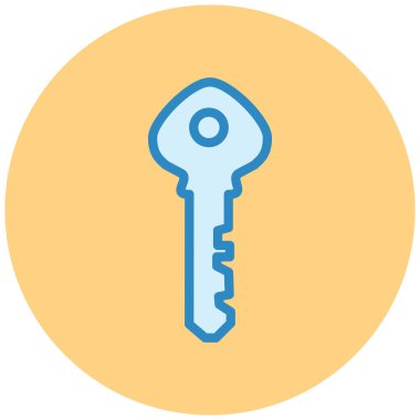 Anahtar. Web simgesi basit illüstrasyon