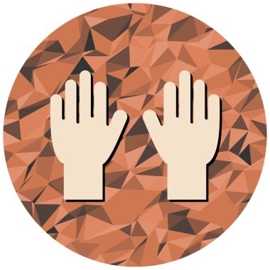 Eller simgesi. vektör illüstrasyonu