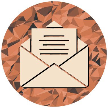 Zarf. Web simgesi basit illüstrasyon