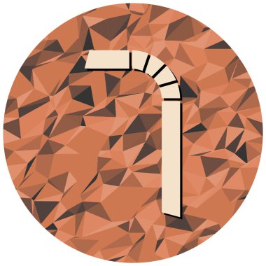 Askeri bıçak ikonu. vektör illüstrasyonu