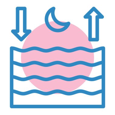 Su. Web simgesi basit illüstrasyon