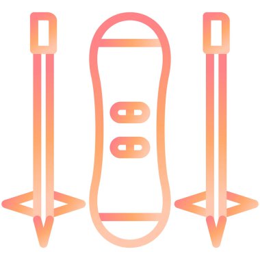 Snowboardcular. Web simgesi basit illüstrasyon 