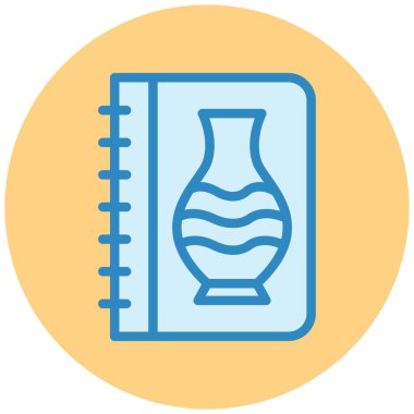 Kitap. Web simgesi basit illüstrasyon