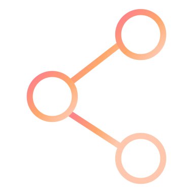 Paylaş. Web simgesi basit illüstrasyon 