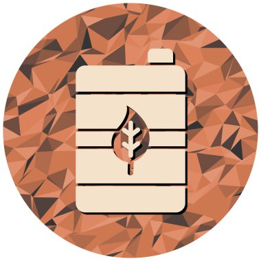 eko yakıt ikonu, vektör illüstrasyonu basit tasarım