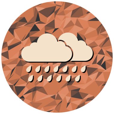 Hava tahmini simgesi. vektör illüstrasyonu