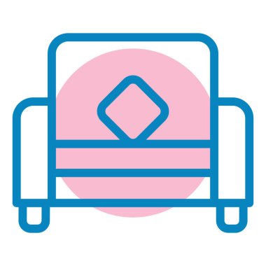 Koltuk. Web simgesi basit illüstrasyon