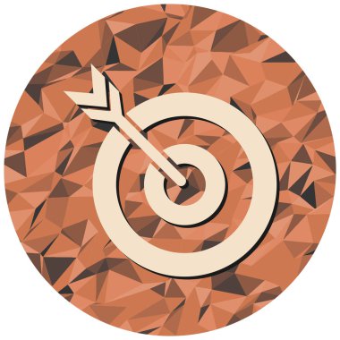 hedef simge, vektör illüstrasyonu