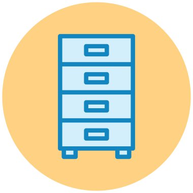 Dolap. Web simgesi basit illüstrasyon