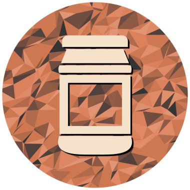 Cam kavanozun vektör çizimi