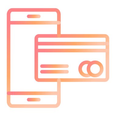 Çevrimiçi ödemeler. Web simgesi basit illüstrasyon 