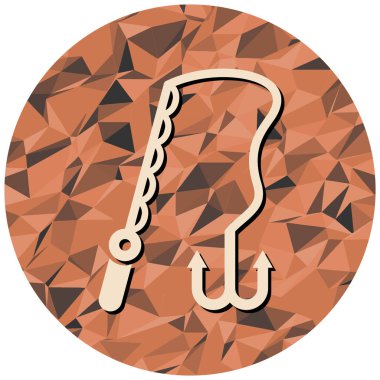 Bir kancanın vektör illüstrasyonu