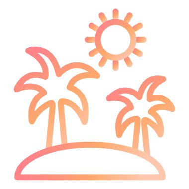 Ada modern ikon vektör illüstrasyonu 