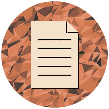 beyaz arkaplanda kağıt kesimi simgesi