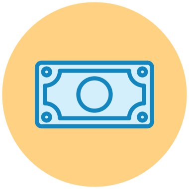 Dolar. Web simgesi basit illüstrasyon