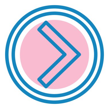 Ok. Web simgesi basit illüstrasyon