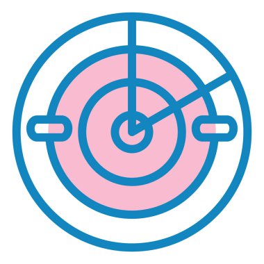 Hedef. Web simgesi basit illüstrasyon