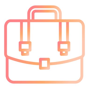 evrak çantası modern simge vektör illüstrasyonu 