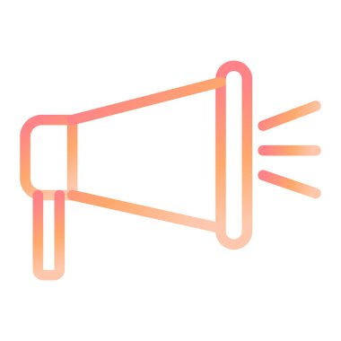 megafon düz vektör simgesi