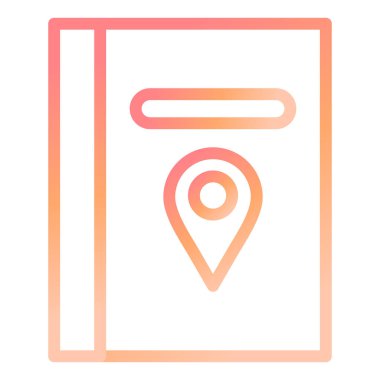 Seyahat Rehberi Modern ikon vektör çizimi 