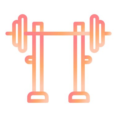 Gym Rod modern ikon vektör çizimi 