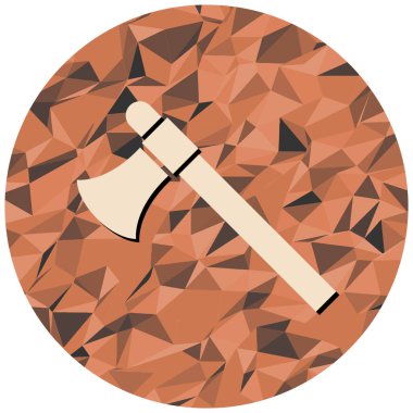 Güzel bir deseni olan kırmızı ve beyaz bir ikonun vektör çizimi