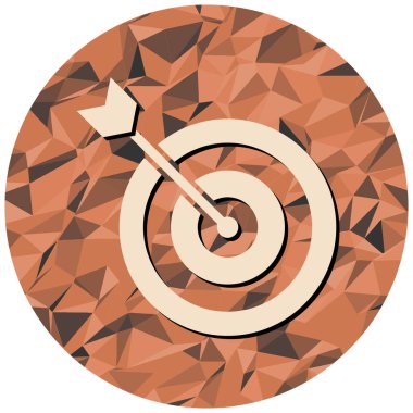 hedef simge, vektör illüstrasyonu