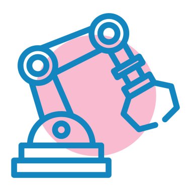 robot. Web simgesi basit illüstrasyon