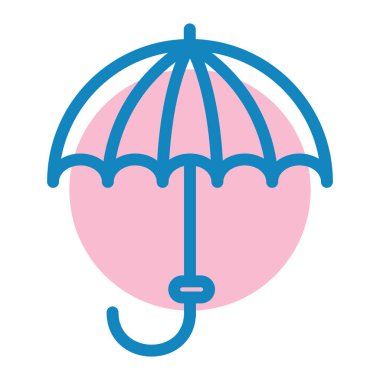 Şemsiye. Web simgesi basit tasarım