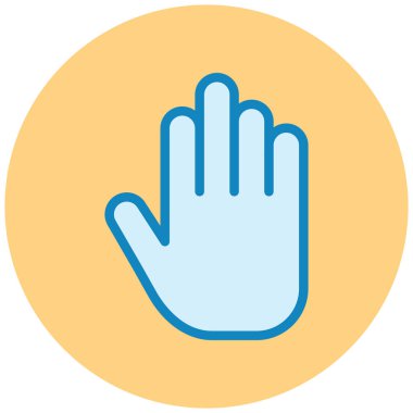 Elini ver. Web simgesi basit illüstrasyon