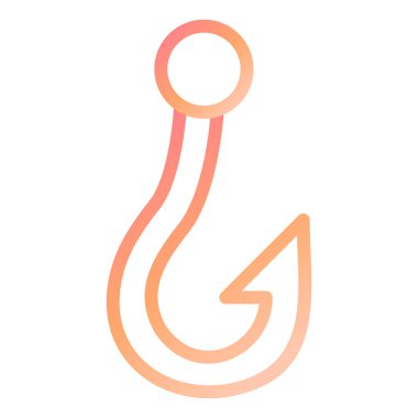 Balık Kancası. Web simgesi basit illüstrasyon 