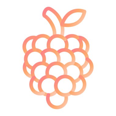 Ahududu modern ikon vektör çizimi 