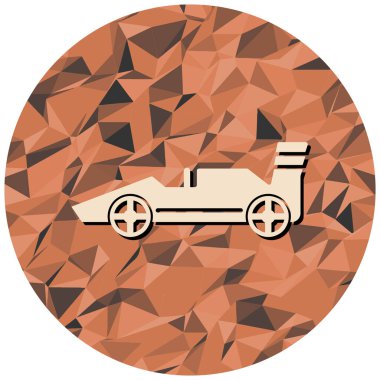 Araba ikonu. Web tasarımı için otomatik vektör simgelerinin düz çizimi