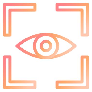 Vision modern simge vektör illüstrasyonu 
