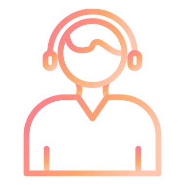 avatar. Web simgesi basit illüstrasyon