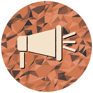 Megafon. Web simgesi basit tasarım