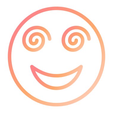 Baş döndürücü modern simge vektör illüstrasyonu 