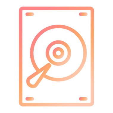 Sabit Disk web simgesi basit tasarım