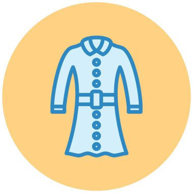 Kıyafetler. Web simgesi basit illüstrasyon