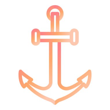 Çapa. Web simgesi basit illüstrasyon 