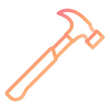 Çekiç. Web simgesi basit illüstrasyon