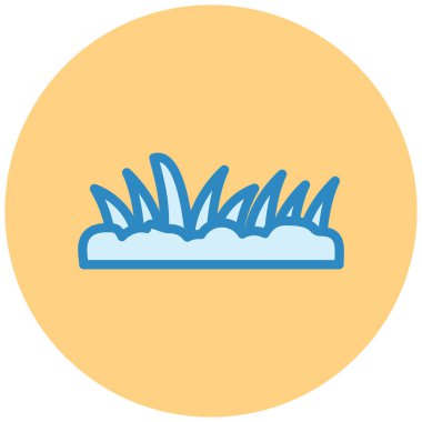 Tek bir ağaç simgesinin vektör illüstrasyonu