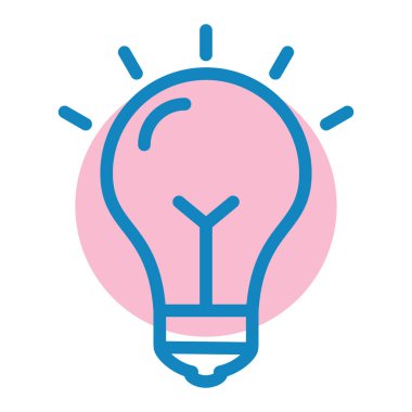 Bir fikrim var. Web simgesi basit illüstrasyon